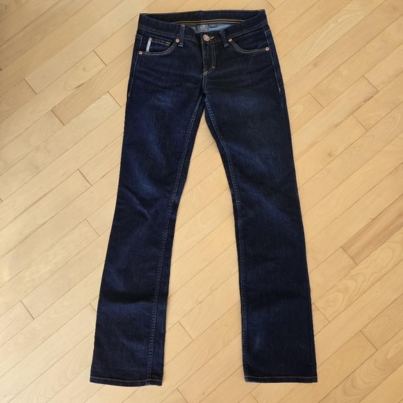 Armani Exchange Dark Low Rise Jeans Size 4 Reg Womens - Picture 1 of 7